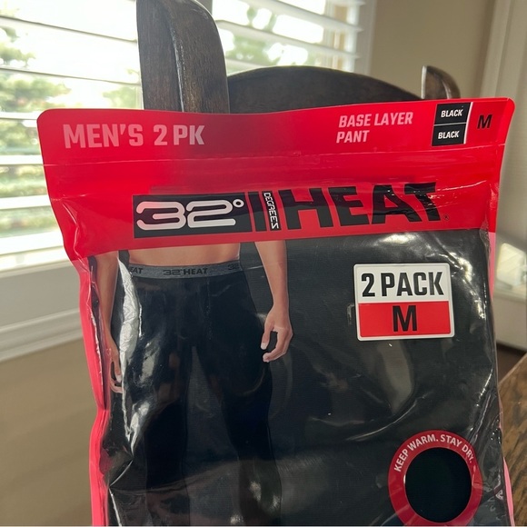 32 DEGREES Men's 2-Pack Performance Lightweight Thermal Base Layer Legging Pant - Picture 4 of 9